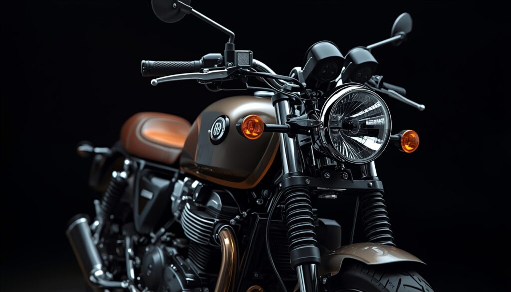 Royal Enfield Bullet 650 side profile in Cannon Black